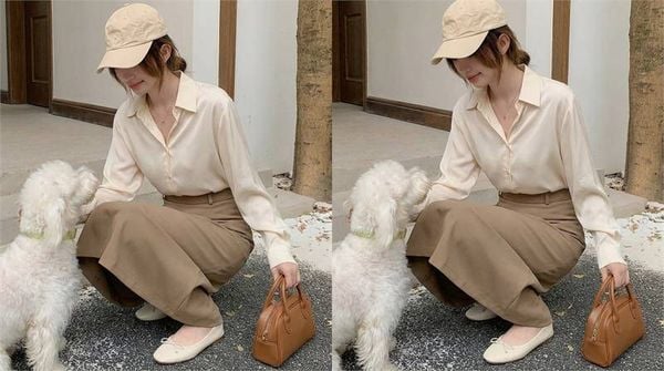 Áo sơ mi nữ phối sai dễ bị cứng dáng