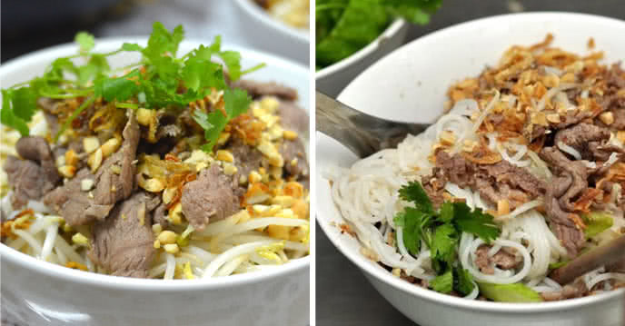Xào bò và rau với lửa lớn