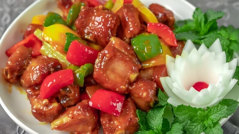 Thịt ba chỉ rang cháy cạnh