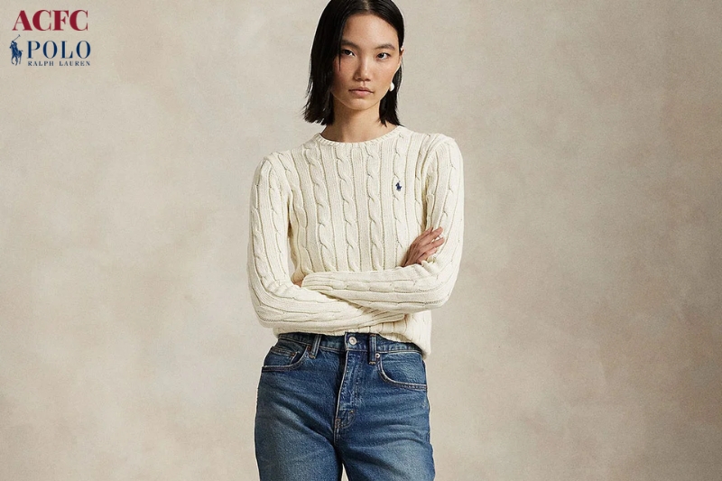 BST Áo Sweater Polo Ralph Lauren: Nét Đẹp Dệt Thừng Đậm Chất Ivy League