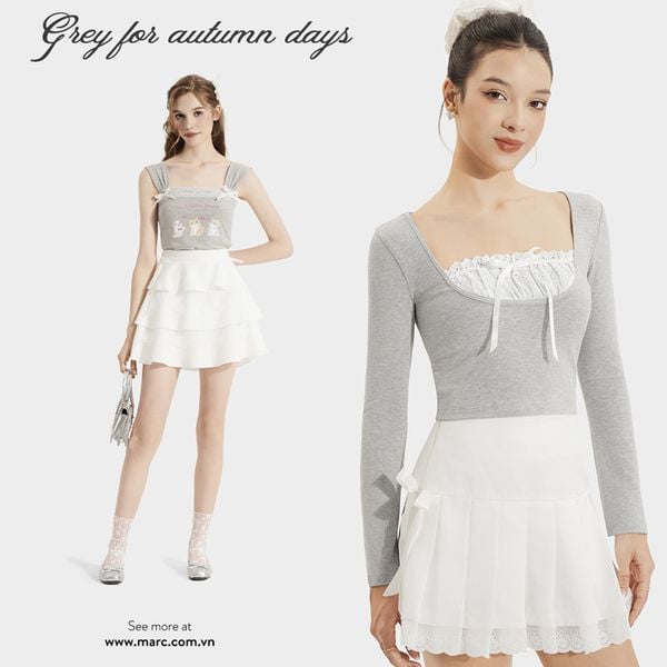 Trang phục màu xám thanh lịch