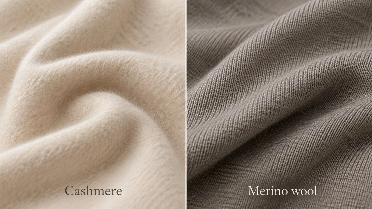 Cashmere và merino wool so sánh về độ mềm, độ bền và khả năng giữ ấm