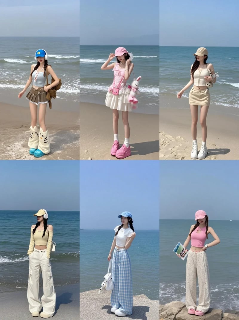 Outfit đi biển giúp tạo cảm giác thoải mái và ăn ảnh hơn khi chụp ở bãi biển