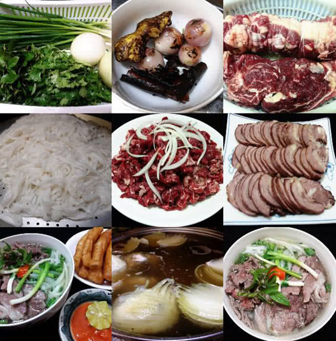 Nguyên liệu cơ bản để nấu phở bò tại nhà