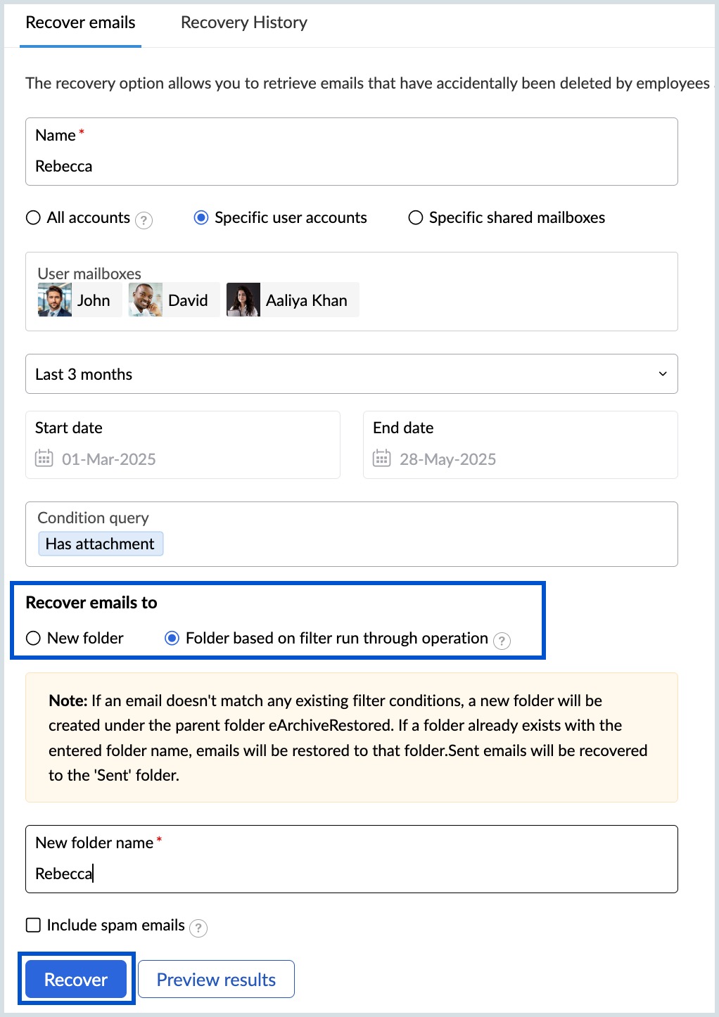 Alt: Chuẩn bị email khôi phục