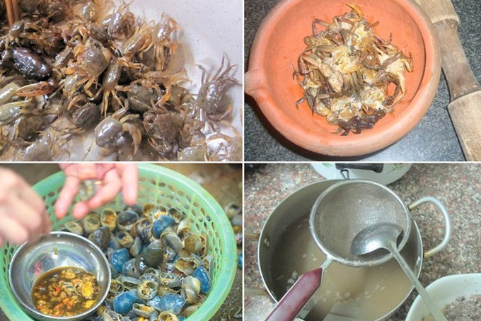 Nước dùng bún riêu cần được nấu đúng nhịp để giữ vị trong và ngọt