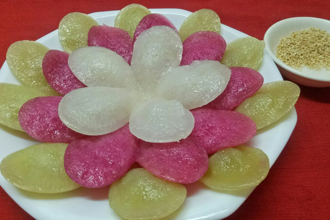 Thành phẩm bánh bò truyền thống xốp mềm