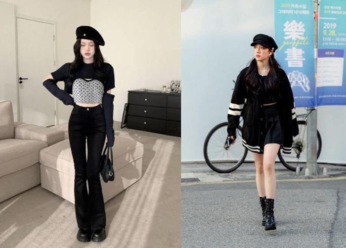 Cách phối đồ đen ngầu
