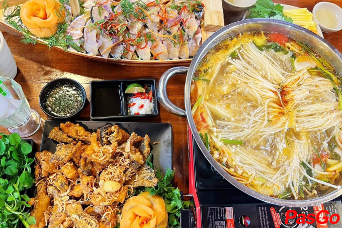 Không gian ẩm thực mang âm hưởng chợ phiên vùng cao