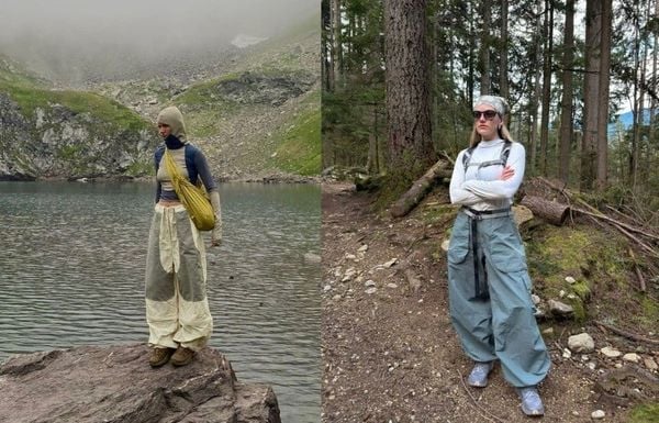 Kết hợp oversized và đồ ôm sát Gorpcore