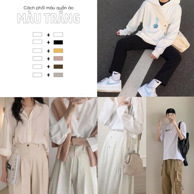 Công thức phối đồ màu xám và đen