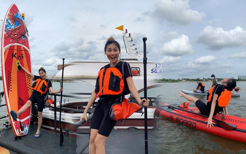 Một điểm chèo Sup gần trung tâm Sài Gòn mà bạn nên thử đến trải nghiệm là Saigon Paddle Station