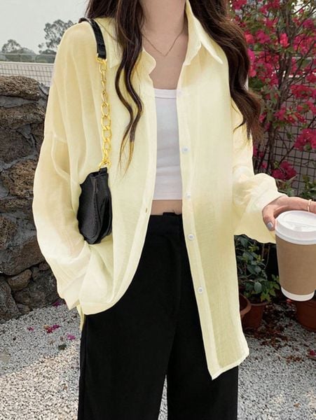 Áo hai dây + sơ mi khoác ngoài + túi kẹp nách