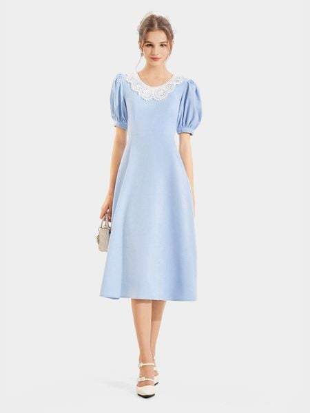 Đầm nhung midi mang vẻ đẹp thanh lịch và sang trọng