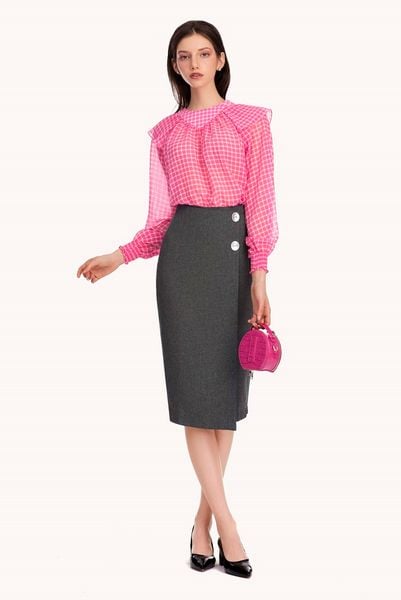 Quần ống suông lưng cao