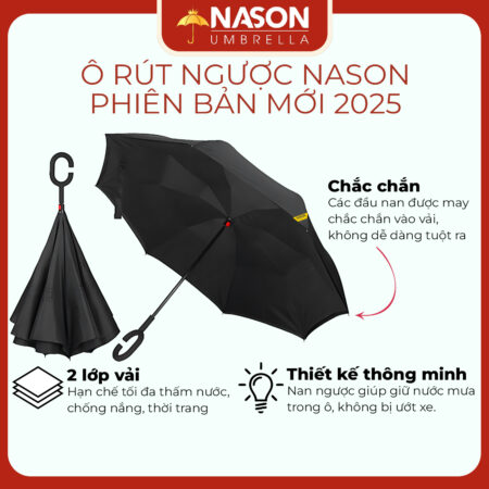 Ô Rút Ngược Nason Flipbrella – Thiết Kế Thông Minh, Tiện Lợi