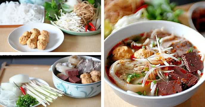 Cách làm bún bò Huế tại nhà bước sơ chế
