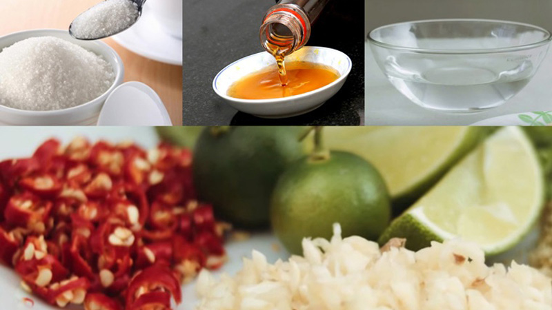 Nguyên liệu làm bánh xèo miền Trung