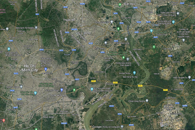 Tìm địa điểm trên máy tính