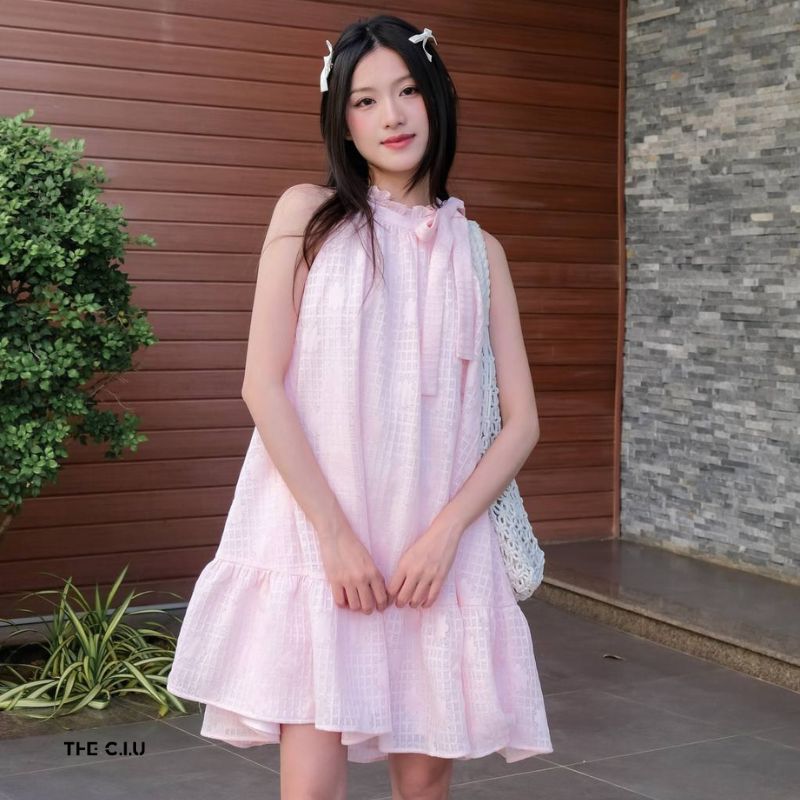 Váy hồng Babydoll đáng yêu