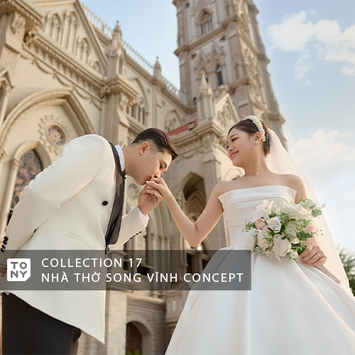 Cặp đôi đang chụp ảnh khi ánh sáng hoàng hôn vừa lúc lặn
