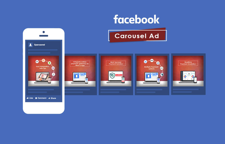 Quảng cáo carousel hiển thị nhiều căn hộ trên Facebook