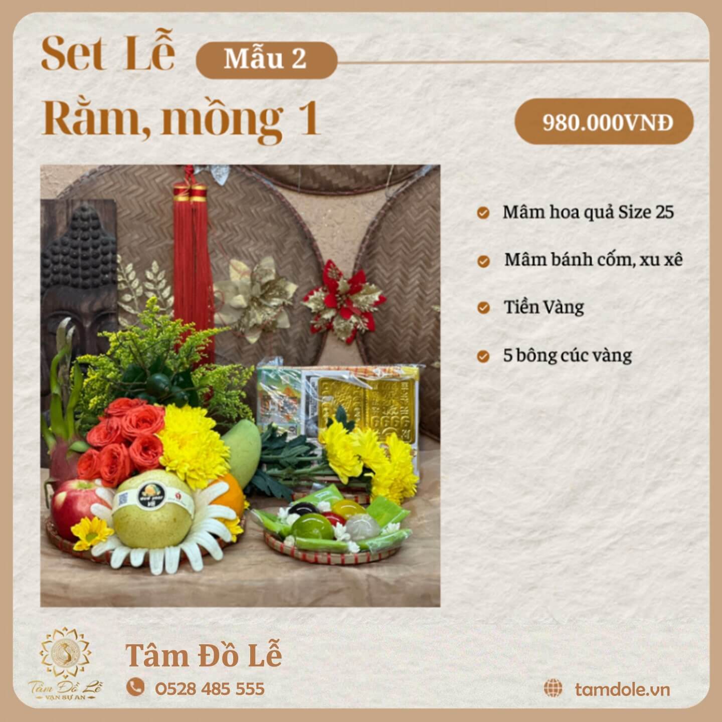Bảng màu ấm cho nhà thuê