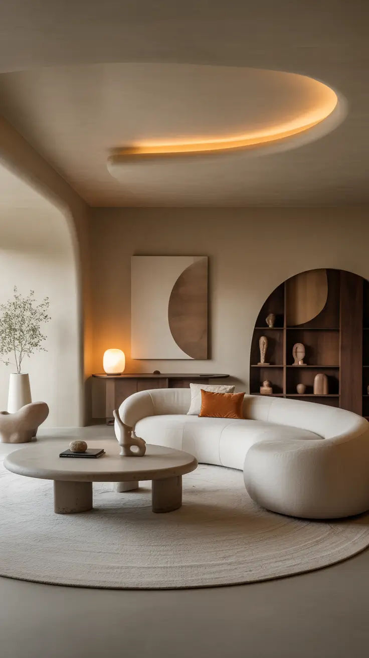 Thiết kế với đường cong mềm mại tạo không gian gần gũi