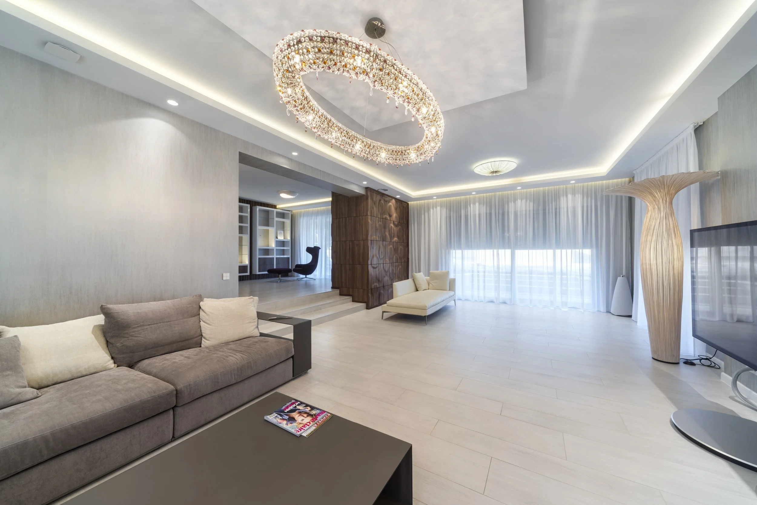 Nội thất căn hộ cao cấp với thiết kế tối giản và vật liệu sang trọng