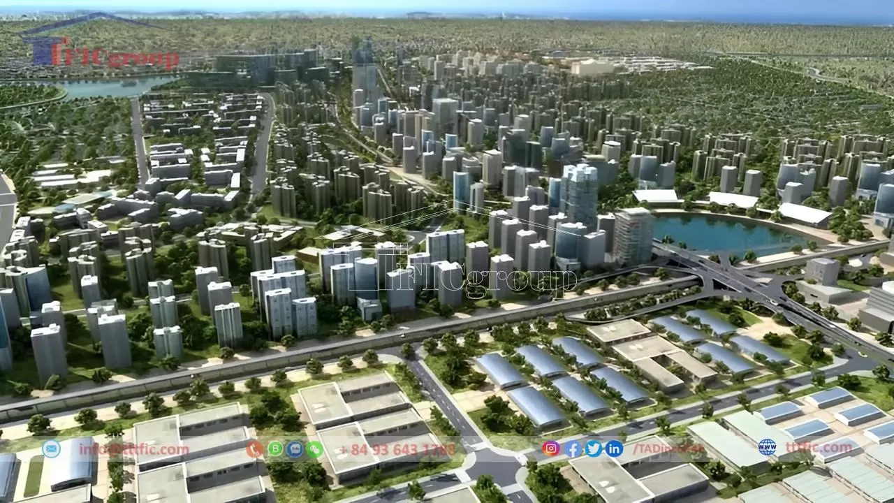 Ảnh khu công nghiệp tại Bắc Ninh với các nhà xưởng công nghệ cao