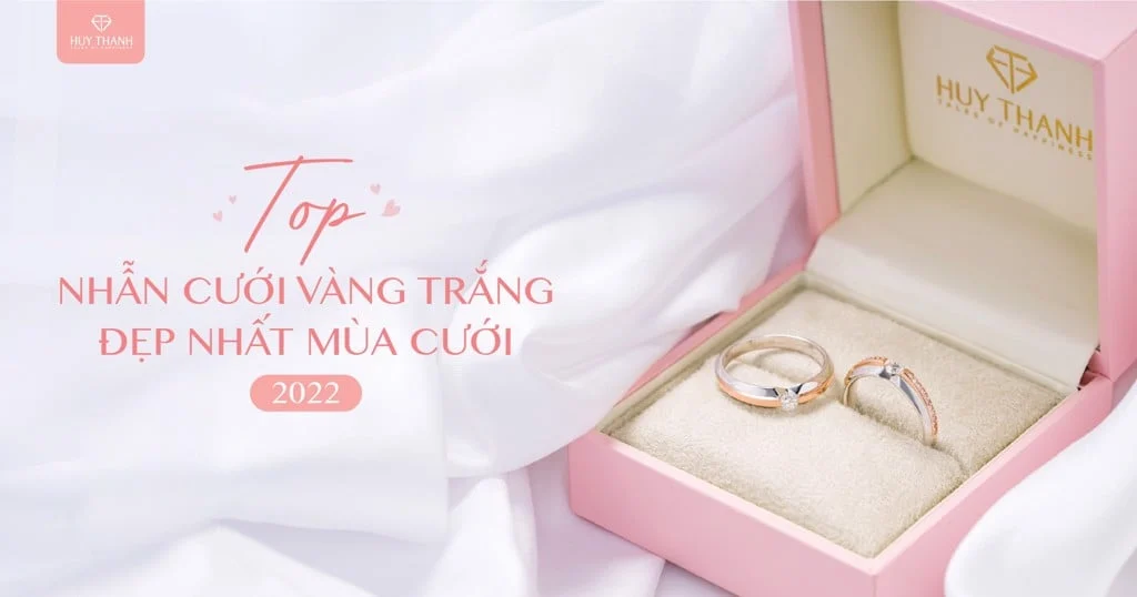 Nhẫn cưới vàng trắng được ưa chuộng