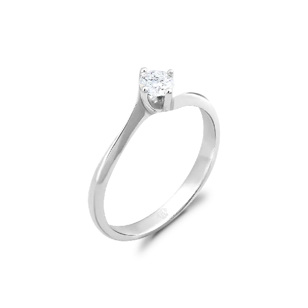 nhẫn cầu hôn vàng 18K kim cương Lab-grown
