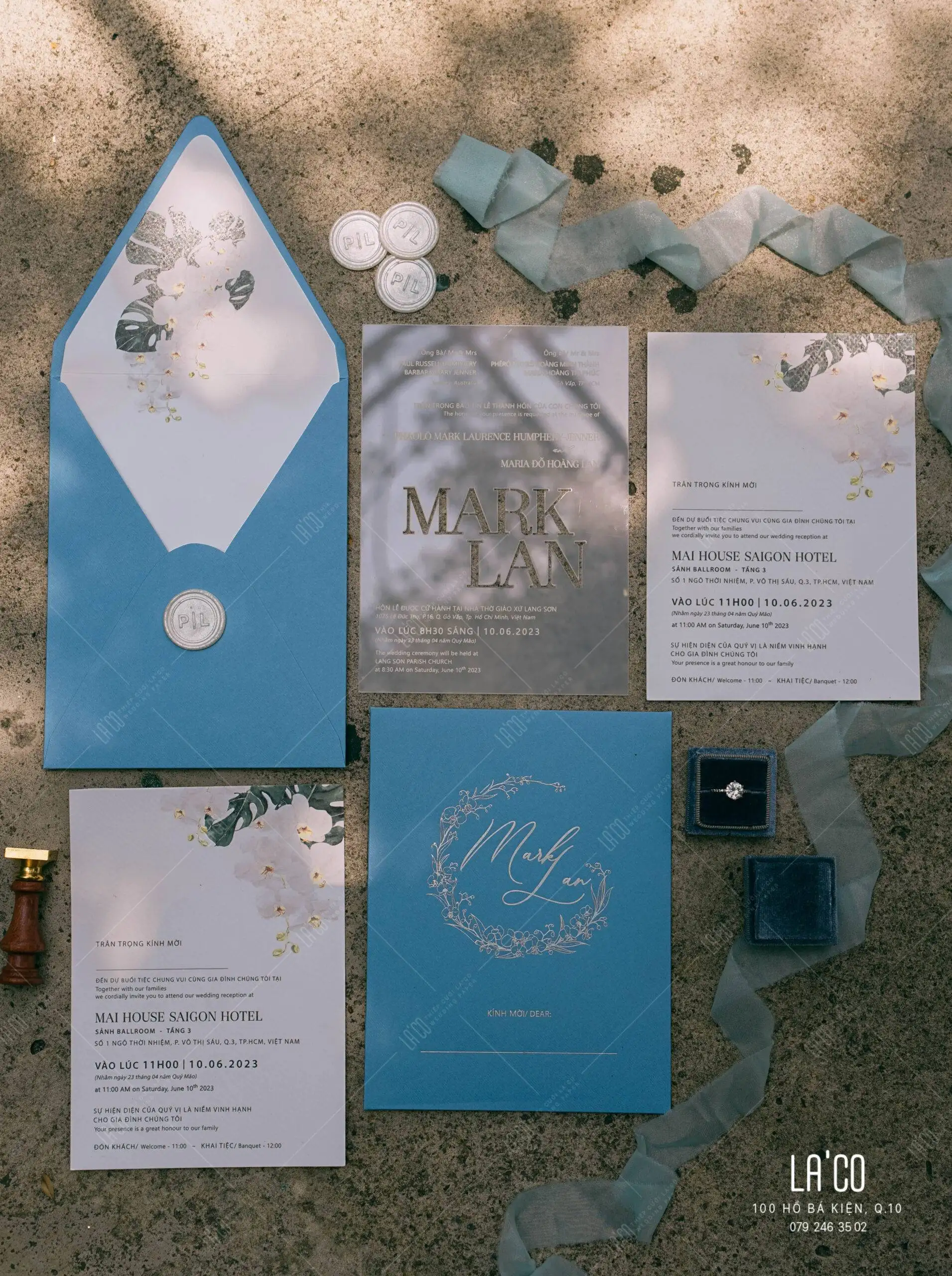 Thięp acrylic trong suốt hiện đại