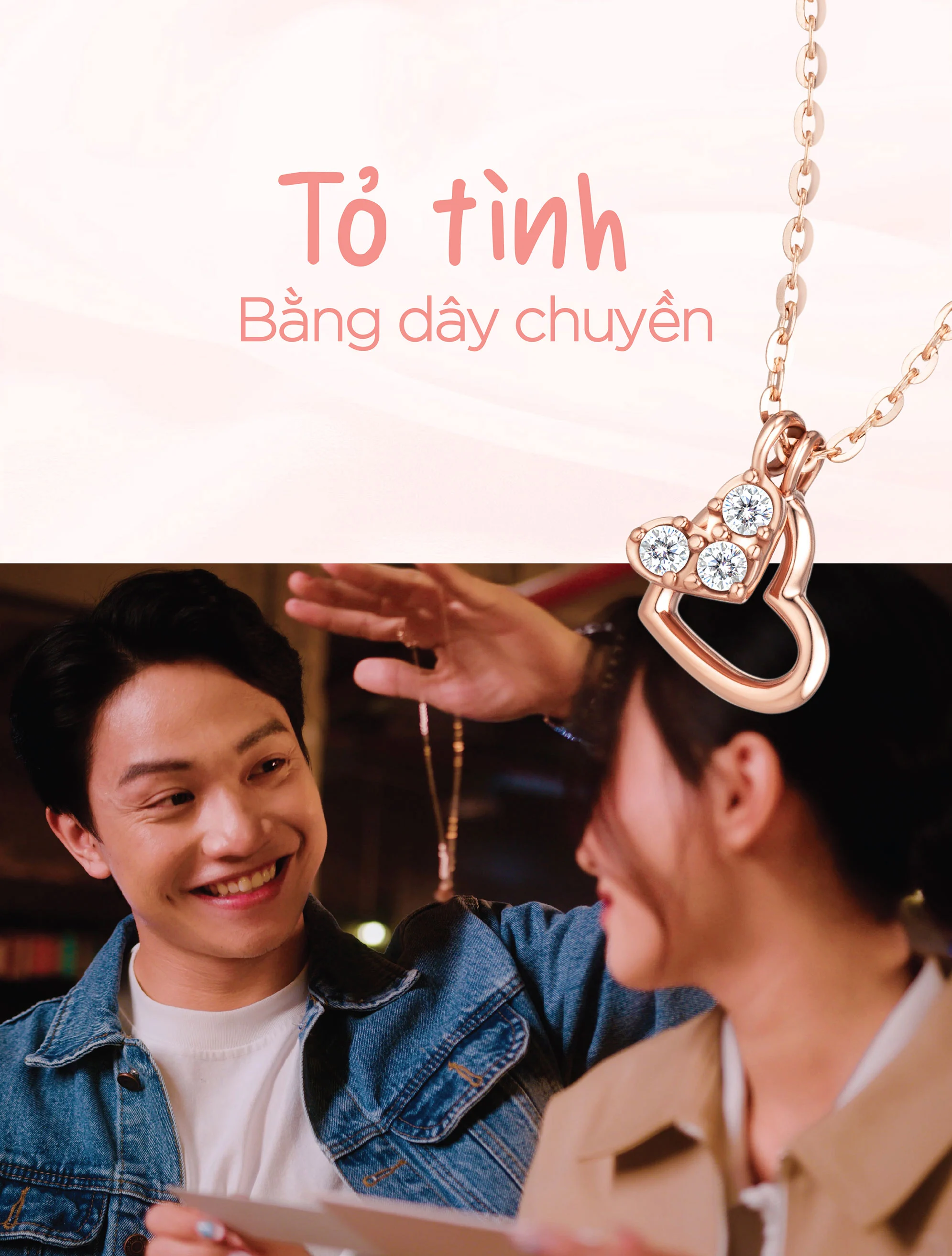 Dây chuyền họa tiết trái tim