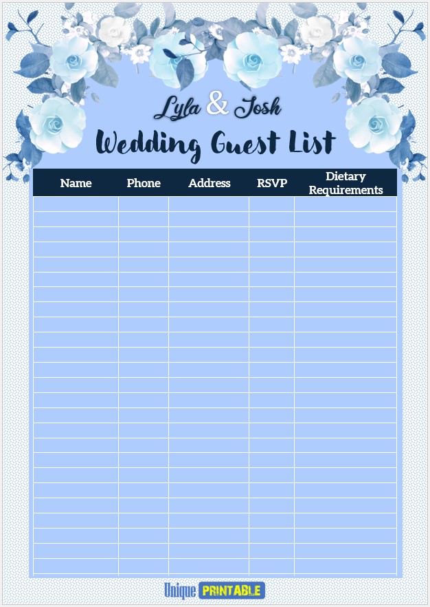 Cặp đôi đang thảo luận danh sách khách mời trên giấy với con số