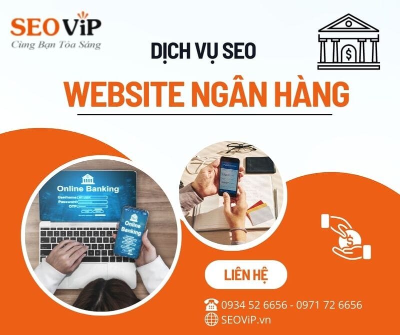 Website ngân hàng được tối ưu hóa SEO với cấu trúc rõ ràng và thông tin hữu ích
