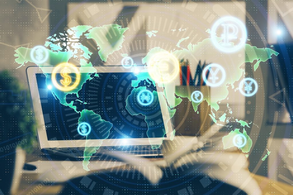 Ảnh minh họa các loại tiền tệ và giao dịch ngoại tệ quốc tế