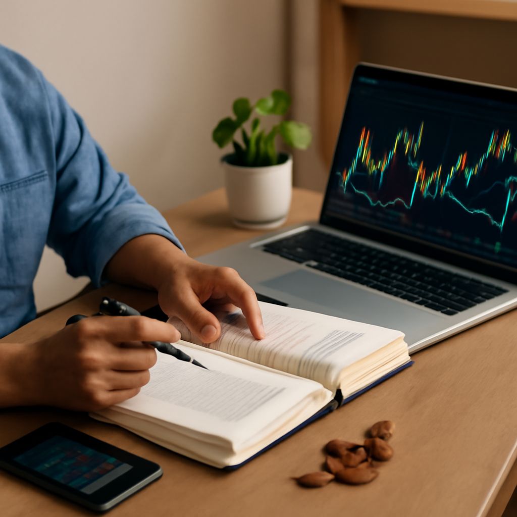 Người mới bắt đầu đầu tư chứng khoán trên máy tính