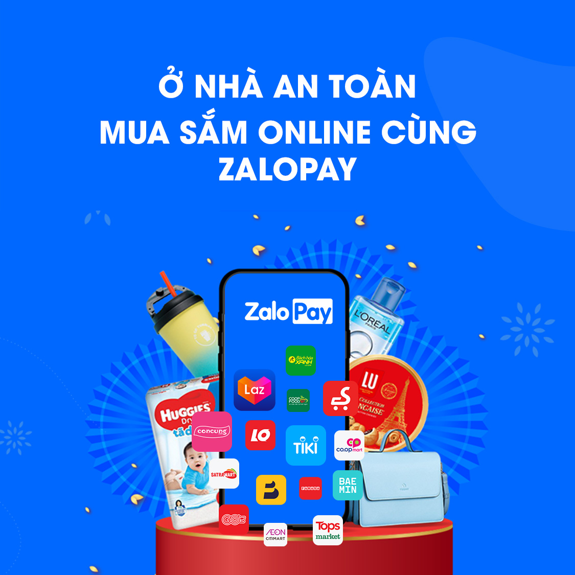 Mua sắm đa dạng từ thực phẩm đến thiết bị điện tử