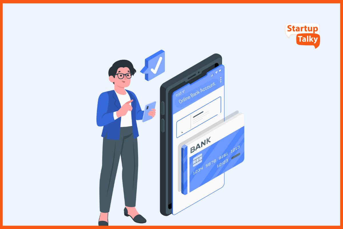 Người dùng mở tài khoản ngân hàng qua ứng dụng trên điện thoại