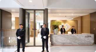 Phòng Priority với không gian mở và thiết kế tối giản sang trọng