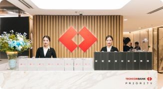Phòng chờ Priority tại trụ sở chính với thiết kế hiện đại và không gian sang trọng