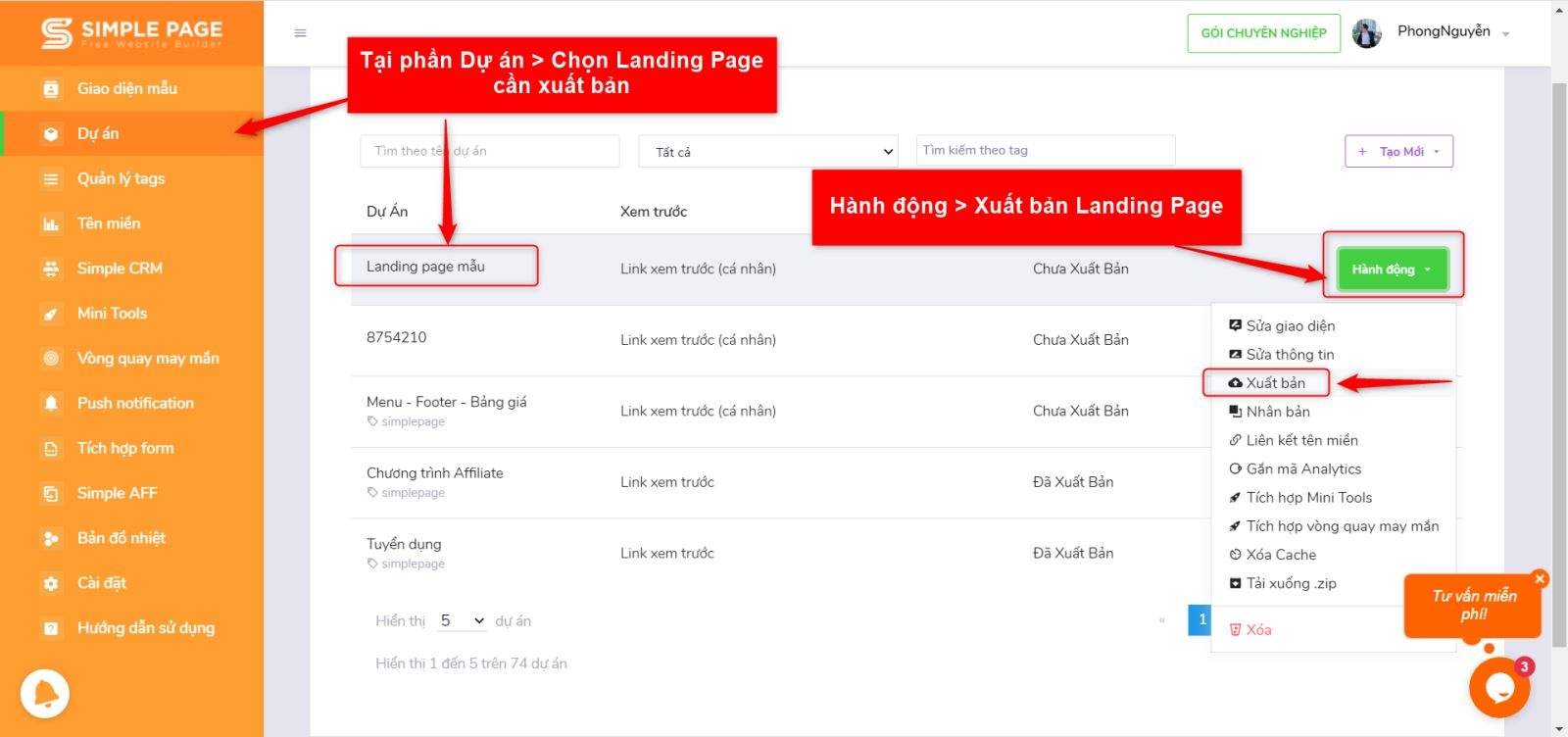 Mẫu thông tin bắt buộc phải hiển thị trên landing page dịch vụ tài chính