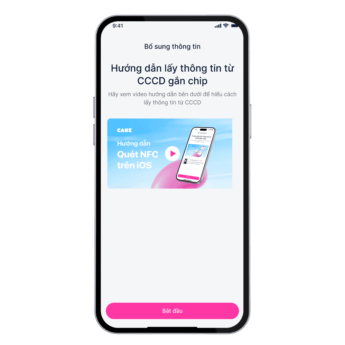 Bước 4: Xác thực thông tin từ CCCD gắn chip