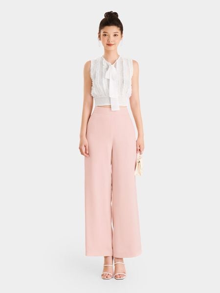 Quần cạp cao với croptop
