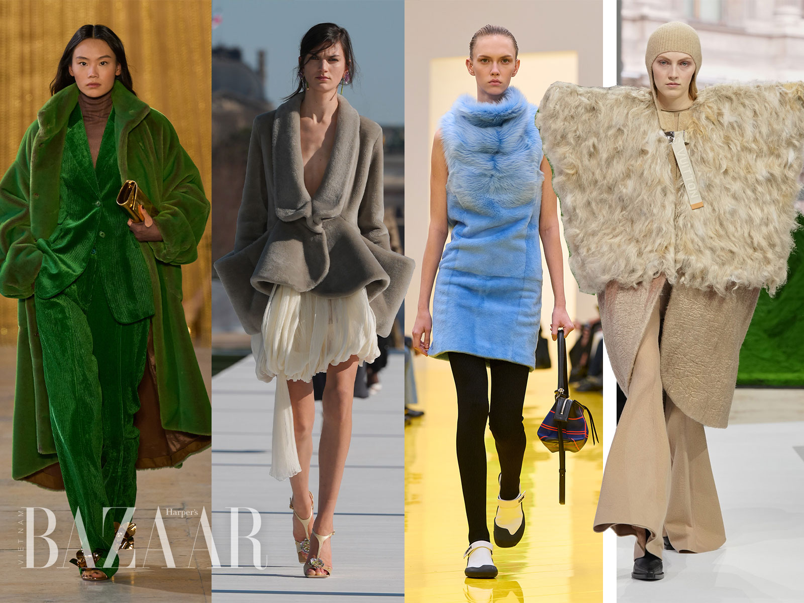 Xu hướng Shearling Thu Đông 2026