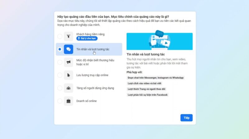 Quảng cáo Facebook nhắm mục tiêu cụ thể vào từng ngành học