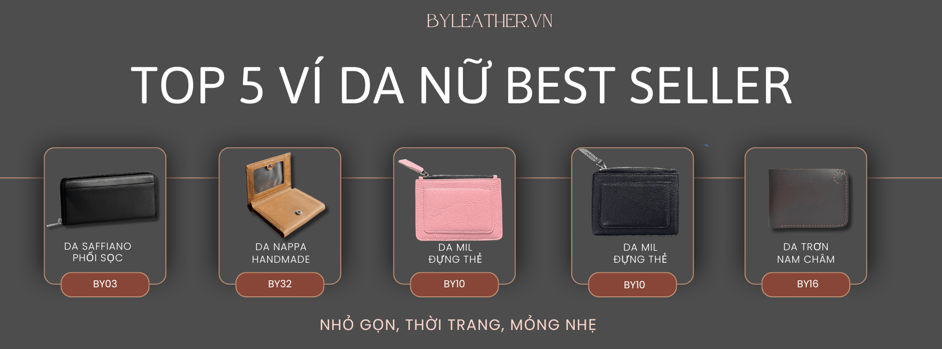 BST ví nữ cao cấp BY Leather