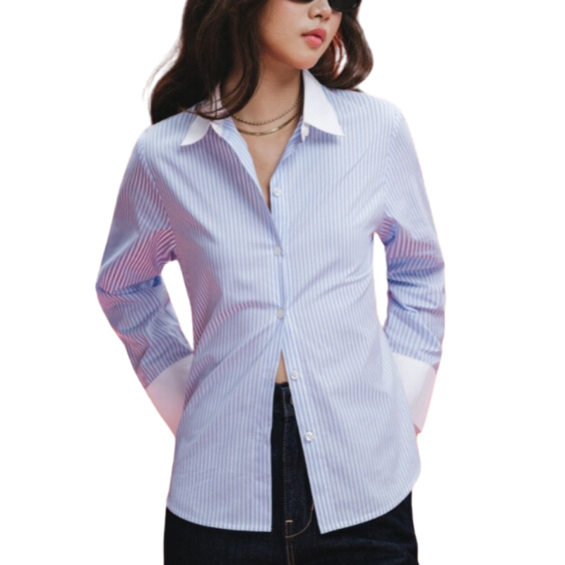 Áo thun baby tee in hình màu xanh biển LIBÉ WORKSHOP