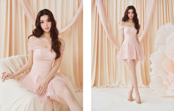 Lookbook BST Amoretta — chất liệu lụa và họa tiết hoa cách điệu
